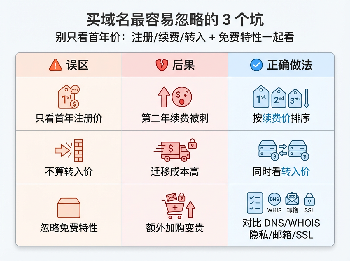配图:买域名最容易忽略的 3 个坑